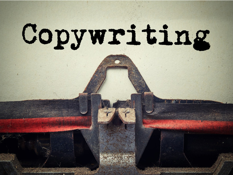 grafika z napisem Copywriting - stock